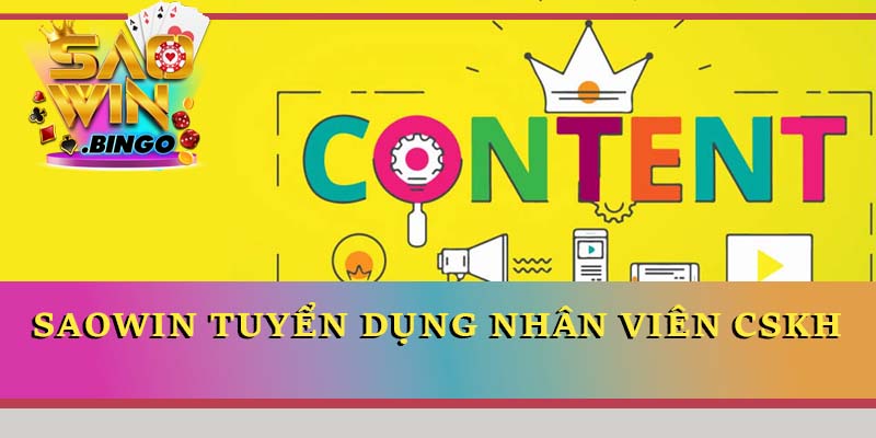 Saowin tuyển dụng nhân viên Content Marketing